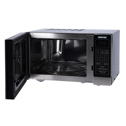 display image 5 for product Geepas GMO2706CB 25L Digital Microwave Oven - 1400W Microwave Oven |Multiple Cooking Menus |Reheating, Defrost & Grill Function|270mm Turntable Glass