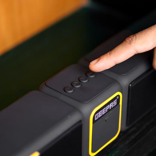 display image 3 for product Geepas GMS11141UK Bluetooth Speaker - Bluetooth Speaker with Hands-Free Calls | BT/USB/TF/FM/AUX |1500mAh Battery |Ideal for Parties, Movies, Playing Games