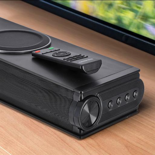 display image 1 for product Portable Sound Bar System, LED Display & 3D DSP, GMS11152 | USB/ AUX/ Bluetooth/ HDMI | 2.2CH Speaker  with Remote Control | Connect to TV, Mobile, Laptop & More