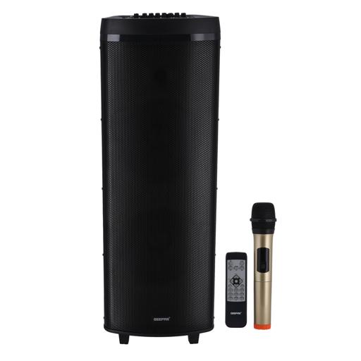 Hi-Fi Speaker with UHF Mic & Remote | USB & BT | GMS11153 | With TF, FM and TWS Functions | Includes Aux/Guitar and MIC Input |  2*12" DJ Speaker hero image