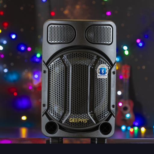 display image 8 for product Portable and Rechargeable Speaker, Remote Control, GMS11167 | BT/FM/USB/SD Card/ TWS | Speaker with LED Disco Light, Wireless MIC & AUX Input