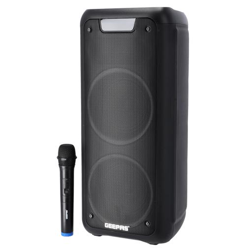 display image 8 for product Rechargeable Professional Speaker, 40000W PMPO, GMS11168 | TWS Connection, BT/FM/USB/TF Card | LED Display | Wireless Microphone | 7.4V/3000mAh Lithium Battery