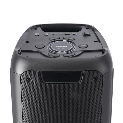 display image 12 for product Rechargeable Professional Speaker, 40000W PMPO, GMS11168 | TWS Connection, BT/FM/USB/TF Card | LED Display | Wireless Microphone | 7.4V/3000mAh Lithium Battery