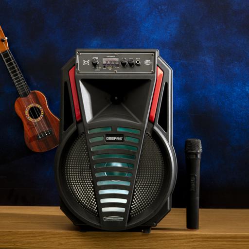 display image 1 for product 12''Speaker/USB/TF/FM/BT/Rmt 1x1