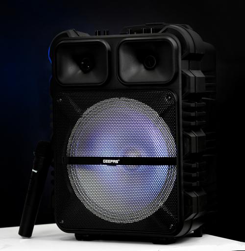 display image 2 for product Rechargeable Trolley Speaker | Bluetooth Portable Speaker with Mic and Remote - Geepas 