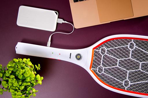 display image 1 for product Geepas Bug Zapper - Rechargeable Mosquito Killer, Fly Swatter/Killer And Bug Zapper Racket