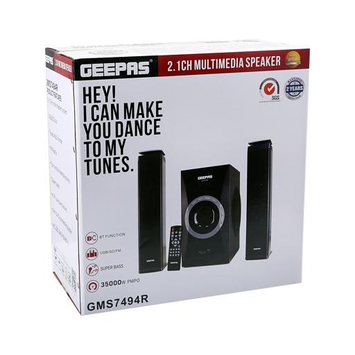 display image 13 for product Geepas GMS7494N 2.1 Multimedia Speaker- Home Theatre System with Bass Hi-Fi Surround Sound - USB - SD Card Reader |Remote Controller & Digital LED Display