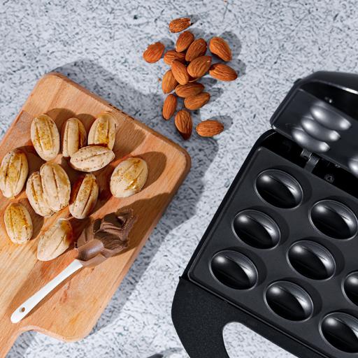 display image 6 for product 12 Pcs Nut Maker, Non-Stick Nut Maker, GNM36531N | Power & Ready Indication Lights | Overheat Protection | Cool Touch Handle | Skid-Resistant Feet | 2 Years Warranty