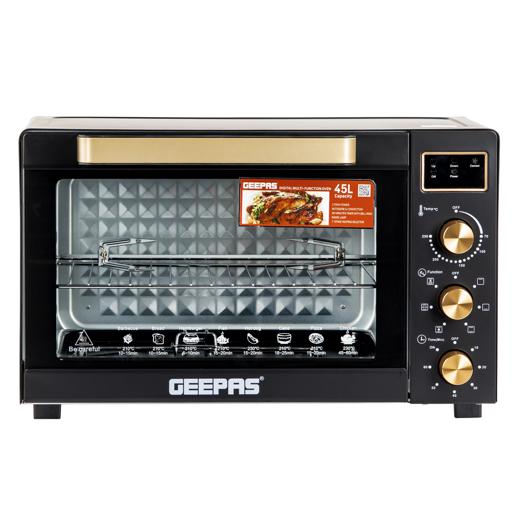 display image 10 for product Digital Multifunction Oven, Rotisserie & Convection, GO34056 | 60min Timer with Bell Ring | Inside Lamp | Temperature Control | 45L Oven with 7 Stages of Function Switch Selector