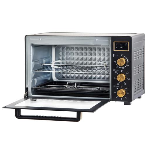 display image 18 for product Digital Multifunction Oven, Rotisserie & Convection, GO34056 | 60min Timer with Bell Ring | Inside Lamp | Temperature Control | 45L Oven with 7 Stages of Function Switch Selector