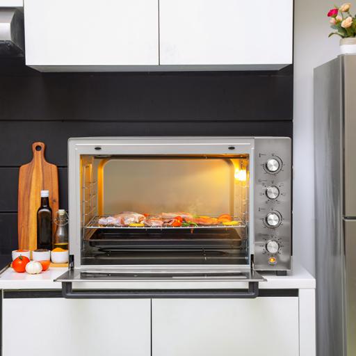 display image 4 for product Multi-Function Oven, Rotisserie & Convection Oven, GO34057 | 120L Oven with Inner Lamp | Adjustable Temperature Control | 120mins Timer | Stainless Steel Housing