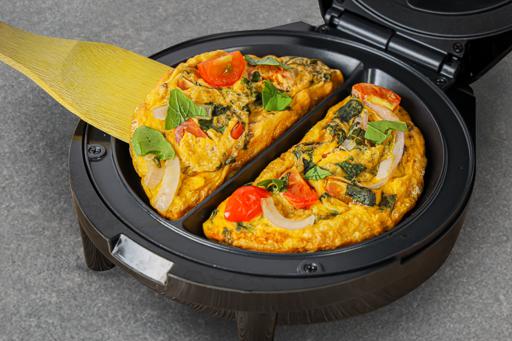 Geepas 1000W Omelette Maker - Electric Cooker with Non-Stick Plate