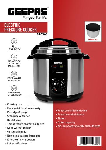 6L Stainless Steel Inner Pot 220V Electric Pressure Cooker