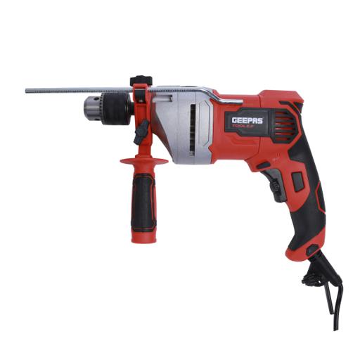 display image 8 for product Geepas GPD0900 13mm Percussion Drill - 900W, Drill Masonry, Brick, Metal, Wood & More |13mm Chuck Capacity| Lock-On Switch, Depth Gauge with Impact Function