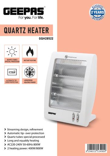 display image 10 for product Quartz Heater-800W