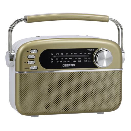 display image 8 for product Rechargeable Radio with Bluetooth, 3-Band Radio, GR13015 | AUX Input | Rechargeable Battery | AC/DC Operation | BT/ FM/ MP3/ USB/ TF Card
