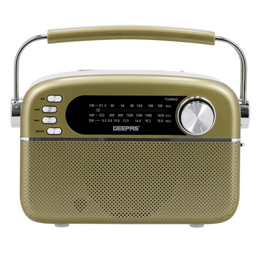display image 9 for product Rechargeable Radio with Bluetooth, 3-Band Radio, GR13015 | AUX Input | Rechargeable Battery | AC/DC Operation | BT/ FM/ MP3/ USB/ TF Card