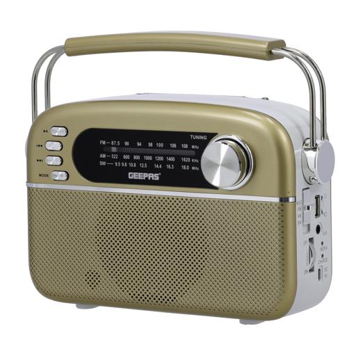display image 10 for product Rechargeable Radio with Bluetooth, 3-Band Radio, GR13015 | AUX Input | Rechargeable Battery | AC/DC Operation | BT/ FM/ MP3/ USB/ TF Card