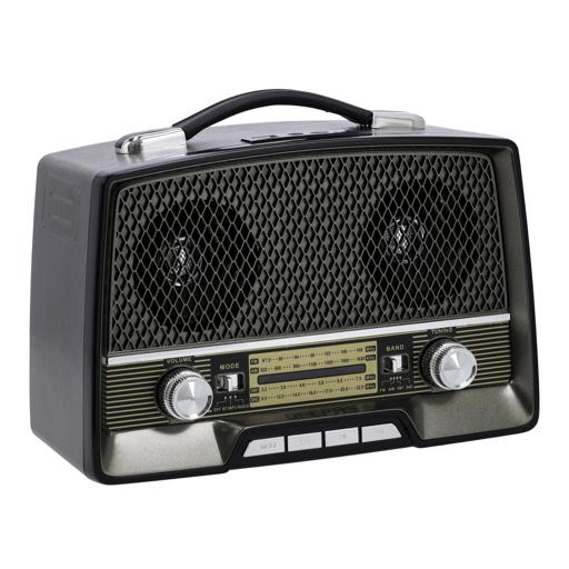 display image 11 for product Rechargeable Radio with Bluetooth, 3-Band Radio, GR13016 | AUX Input | Rechargeable Battery Radio | AC/ DC Operation | BT/ FM/ MP3/ USB/ TF Card