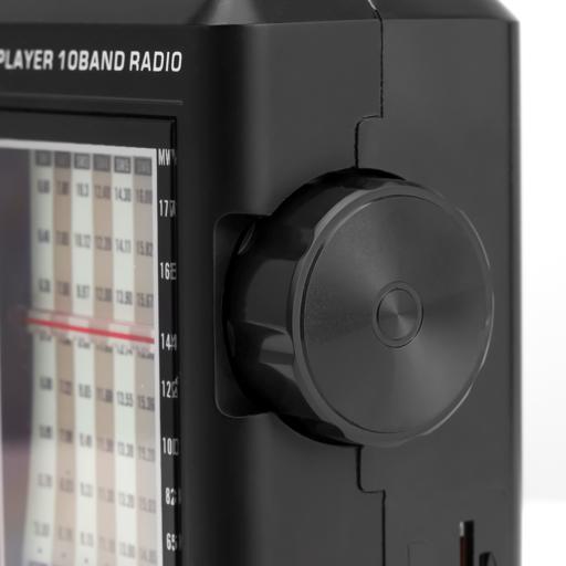 display image 7 for product Geepas GR6842 Rechargeable Radio - BT/USB/SD /TF Music Player | Bluetooth Speaker | Lightweight Portable FM Radio | 10 Band Radio  | Stylish Retro Design