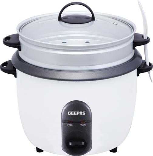 display image 0 for product Geepas GRC35011 1.5L  Automatic Rice Cooker 500W - Steam Vent Lid & Simple One Touch Operation |Make Rice, Steam Healthy Food & Vegetables | 2 Year Warranty
