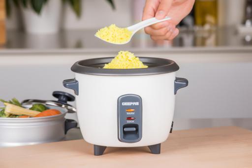 display image 4 for product Geepas GRC35016UK 0.6L Rice Cooker with Steamer | 350W | Non-Stick Inner Pot, Automatic Cooking, Easy Cleaning, High-Temperature Protection - Make Rice & Steam Healthy Food & Vegetables - 2 