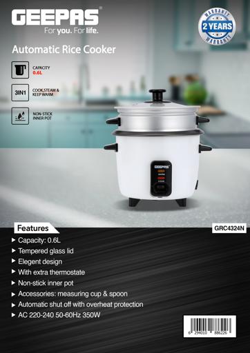 display image 21 for product Electric Cooker Geepas GRC4324