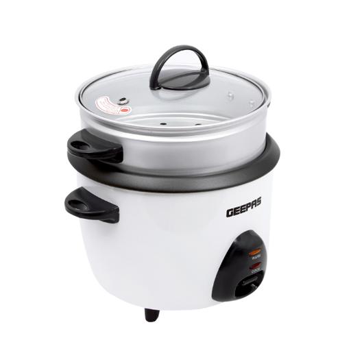 display image 5 for product Geepas GRC4325 1L Electric Rice Cooker  -Cook/Warm/Steam, High-Temperature Protection - Make Rice & Steam Healthy Food & Vegetables | 2 Year Warranty