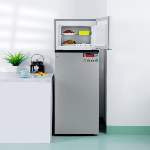 geepas 240l double door refrigerator