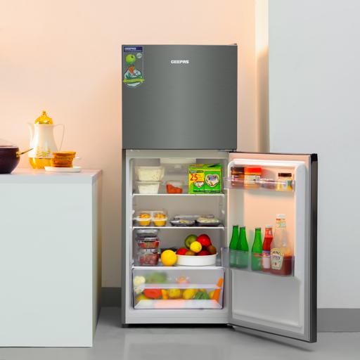 display image 8 for product Geepas 250 Litre Double Door Refrigerator - Silver