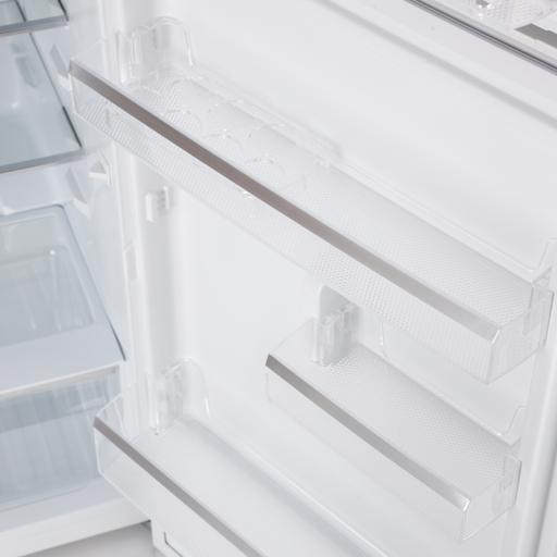 display image 10 for product Geepas Double Door Total No-Frost Refrigerator- GRF2708WPN/ 270 L, Quick Cooling, Equipped with Glass Shelves, Chrome Bottle Holder, Transparent Door Basket and Chiller Shelf/ White, 1-Year Warranty