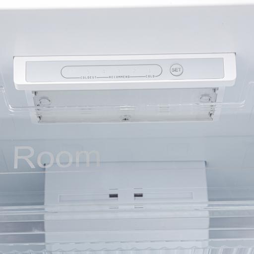 display image 15 for product Geepas Double Door Total No-Frost Refrigerator- GRF2708WPN/ 270 L, Quick Cooling, Equipped with Glass Shelves, Chrome Bottle Holder, Transparent Door Basket and Chiller Shelf/ White, 1-Year Warranty