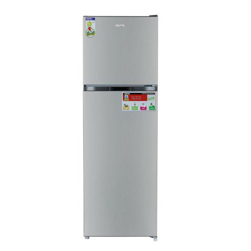 Geepas GRF3207SSXXN 320L Double Door Refrigerator - Free Standing Durable Double Door Refrigerator, Recessed Handle, Quick Cooling, Low Noise, Low Energy Consumption, Defrost Refrigerator | 1 Year Warranty hero image