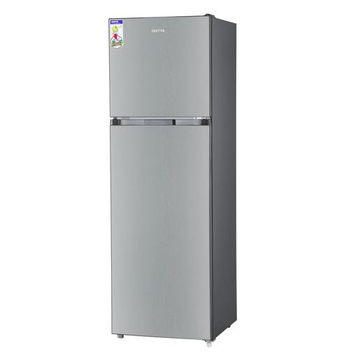 display image 2 for product Geepas GRF3207SSXXN 320L Double Door Refrigerator - Free Standing Durable Double Door Refrigerator, Recessed Handle, Quick Cooling, Low Noise, Low Energy Consumption, Defrost Refrigerator | 1 Year Warranty