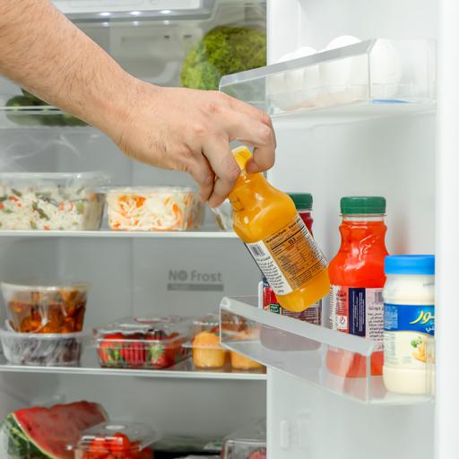 display image 2 for product Geepas GRF3207SSXXN 320L Double Door Refrigerator - Free Standing Durable Double Door Refrigerator, Recessed Handle, Quick Cooling, Low Noise, Low Energy Consumption, Defrost Refrigerator | 1 Year Warranty