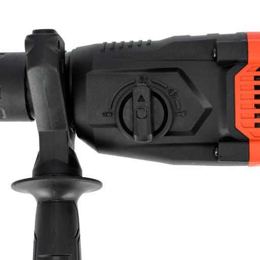 display image 5 for product 26mm Rotary Hammer, Hammer with SDS plus, GRH2610-240 | 4 Function and Adjustable Soft Grip Handle | Point and Flat Chisel | Heavy Duty Rotary Hammer Drill