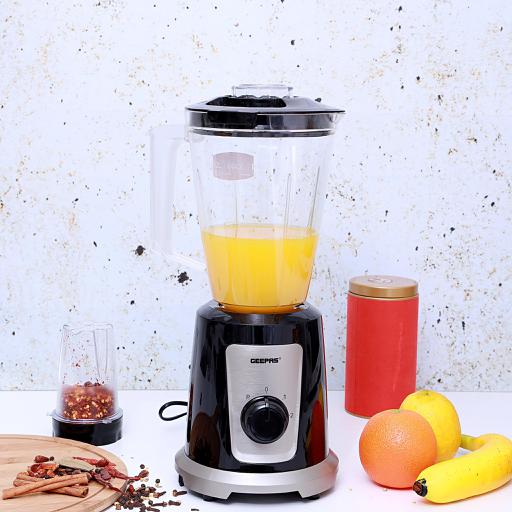 display image 1 for product Geepas 500W 2In1 Multi-Functional Blender - Stainless Steel Blades, 2 Speed Control With Pulse