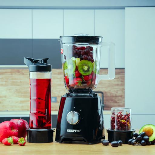 display image 1 for product 3-in-1 Blender with 2 Speed and Pulse Function, GSB44033N | 1.5L & 500ml BPA Jar | Blender for Smoothie, Milkshake | Coffee/ Spice Grinder Mill & Food Jug Blender