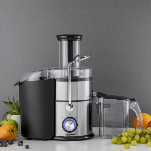 display image 7 for product 4-in-1 Juicer Blender, 75mm Wide Feeding Chute, GSB44049 | 2.2L Pomace Container | 2 Speed with Pulse Function | 1L Glass Blender & Juice Jug | Safety Interlock | 800W Motor