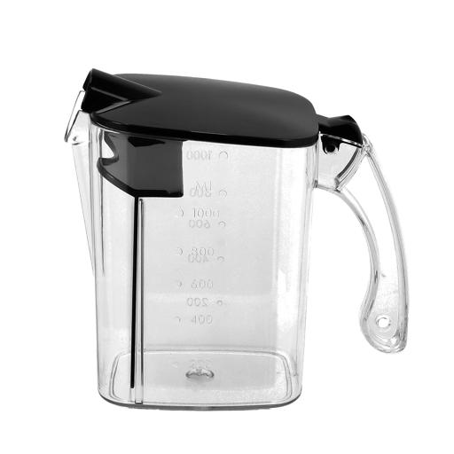 1 Liter Carafe with Black Lid - Juice Mixer Container