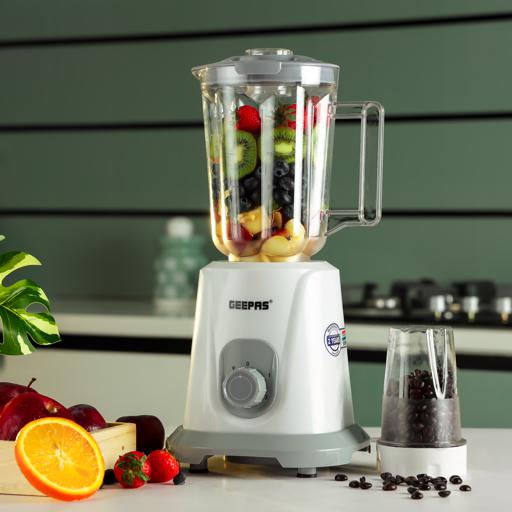 display image 3 for product Geepas 2 In 1 Plastic Jar Blender - 550W