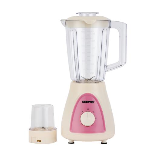 Geepas 2 in 1 Plastic Jar Blender with StainlessSteel Blade 400W - 1.5L