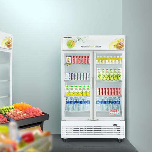 display image 3 for product Geepas Side By Side Showcase Chiller - 1200 Litre