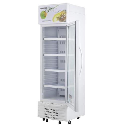 display image 9 for product Geepas GSC6548 300L Upright Showcase Fridge - Adjustable Thermostat, Bottle Cooler with LED Lighting, Ideal for Beer, Wine & Drinks Fridge, Low Energy Compressor Fan