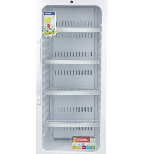 display image 19 for product Geepas GSC6548 300L Upright Showcase Fridge - Adjustable Thermostat, Bottle Cooler with LED Lighting, Ideal for Beer, Wine & Drinks Fridge, Low Energy Compressor Fan