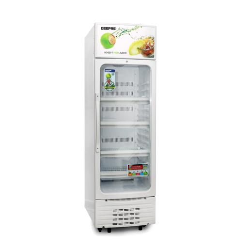 display image 0 for product Geepas GSC6549 380L Upright Showcase Fridge - Adjustable Thermostat, Bottle Cooler |Ideal for Beer, Wine & Drinks Fridge | Low Energy Compressor Fan