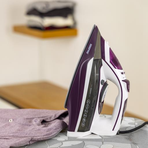 display image 3 for product Ceramic Steam Iron, Temperature Control, GSI24025 | Ceramic Sole Plate, Wet and Dry | Self-Cleaning Function | Powerful Steam Burst | 400ml Water Tank | 2 Years Warranty