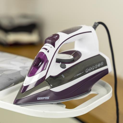 display image 5 for product Ceramic Steam Iron, Temperature Control, GSI24025 | Ceramic Sole Plate, Wet and Dry | Self-Cleaning Function | Powerful Steam Burst | 400ml Water Tank | 2 Years Warranty