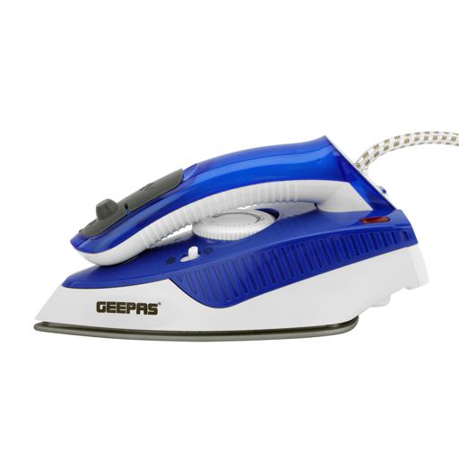 display image 28 for product Geepas GSI7806 800W Dry Iron with Foldable Handle - Non-Stick Coating Plate & Adjustable Thermostat Control | Steam Shot, Transparent Water Tank, Durable Material | 2 Years Warranty