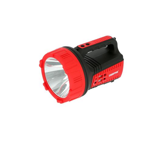 display image 5 for product Geepas GSL5572 Rechargeable LED Emergency Searchlight - Portable Spotlight with 10 Hours Working with 2 USB Input | Ideal for Camping, Outdoor & Emergency Power Cuts